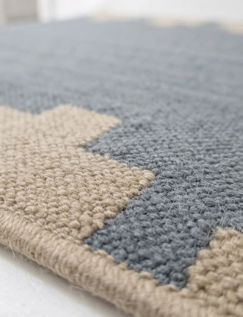 Handwoven Woolen Runner Rug | Rugs by Evergreen Carpets