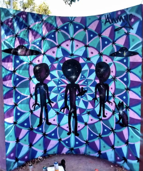 Alien Abduction | Street Murals by Ahmyo