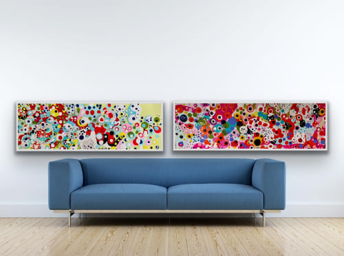 Celebration 2 🔴 | Mixed Media by Darlene Watson Abstract Artist