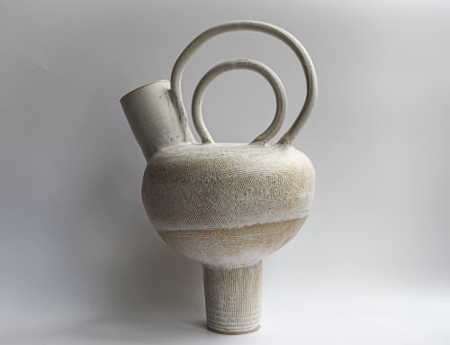Mayan Bottle- 2 | Vases & Vessels by KilnGod Ceramics