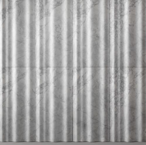 Chiffon  | 3D  Marble Wall Covering | Tiles by Lithos Design | Aaltos in Fjärdingen