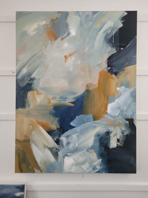 When Life Reaches Out | 40"x30" | Oil And Acrylic Painting in Paintings by Marianne H Nielsen Art