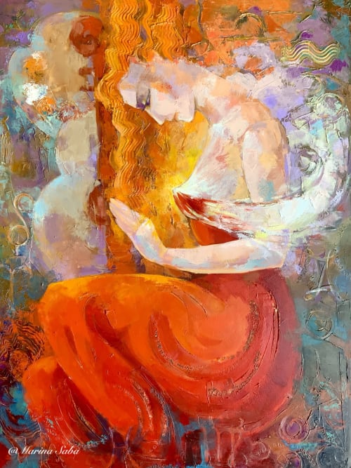 "Enlightenment" | Paintings by Marina Saba Fine Art
