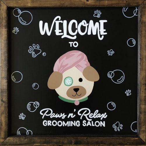 Paws n Relax | Signage by Two Brushes | Paws n' Relax in Brookfield