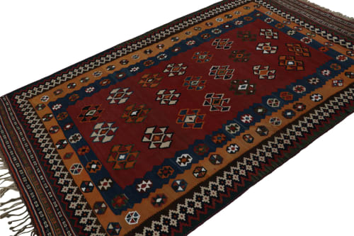 Vintage Afghani tribal Kilim rug, with Geometric patterns | Rugs by Rug a