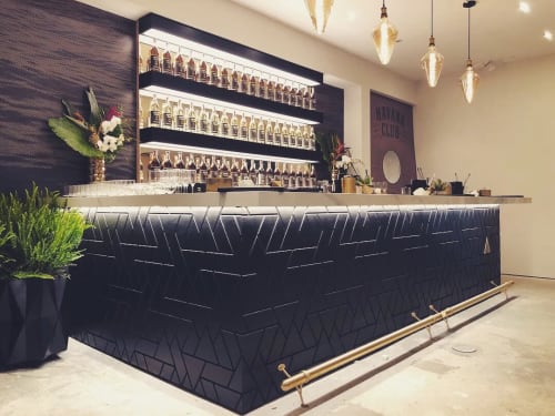 Amparo (Havana Club Rum) Bar Installation | Furniture by Holz Wood Shop | The Amparo Experience in Miami