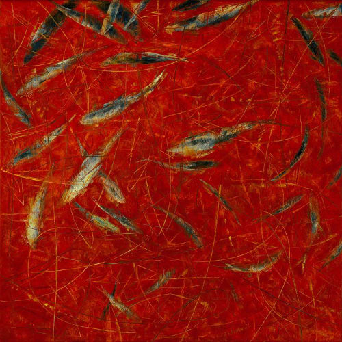 Erica Hopper "Symphony in Red" | Art & Wall Decor by YJ Contemporary Fine Art | YJ Contemporary Fine Art in East Greenwich