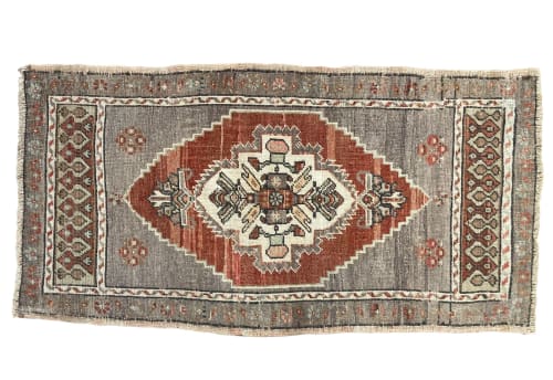 VintaGe Turkish rug doormat | 2 x 3.10 | Small Rug in Rugs by Vintage Loomz