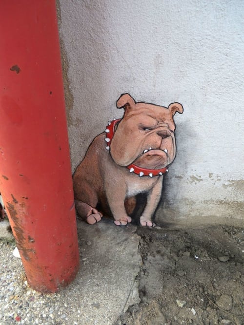 The Bulldogs of Vicksburg | Street Murals by Street Art by David Zinn