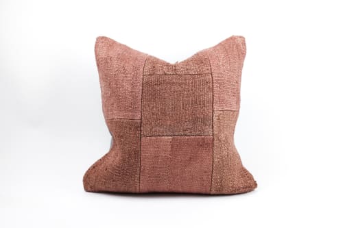 Vintage Hemp Patchwork Pillow | Cushion in Pillows by HOME | MERCHANT in Santa Monica