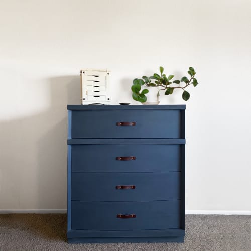 Mahogany Leather Handle [Round End] | Knob in Hardware by Keyaiira | leather + fiber | Artist Studio in Santa Rosa