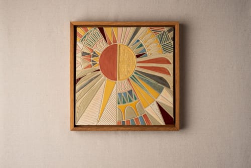 Summer Solstice No. 1 Ceramic Wall Art | Art & Wall Decor by Clare and Romy Studio