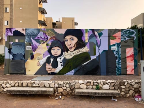 Mother and Child | Street Murals by Yanoe