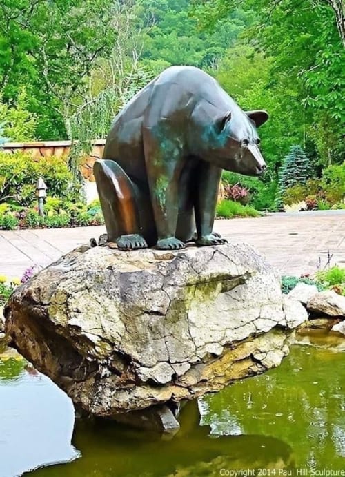 "Asheville Bronze Bears" | Sculptures by paul hill sculpture