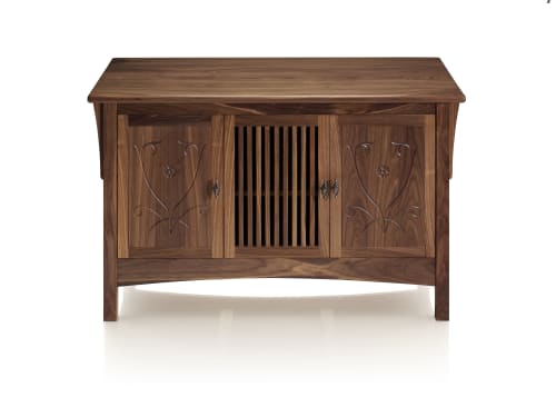 Edwardian Credenza in Walnut | Storage by Heliconia Furniture Design