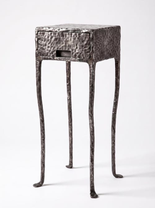Hand-Forged Patinated Steel Console Table | Coffee Table in Tables by SVITANOK by Artem Zakharchenko
