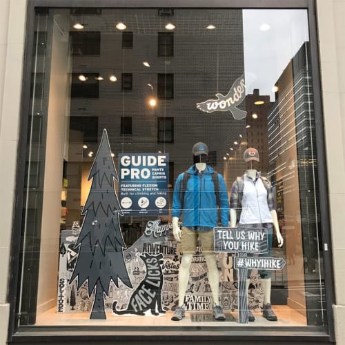 ‘I hike’ Illustration | Art & Wall Decor by Andy Smith | Eddie Bauer in Queens