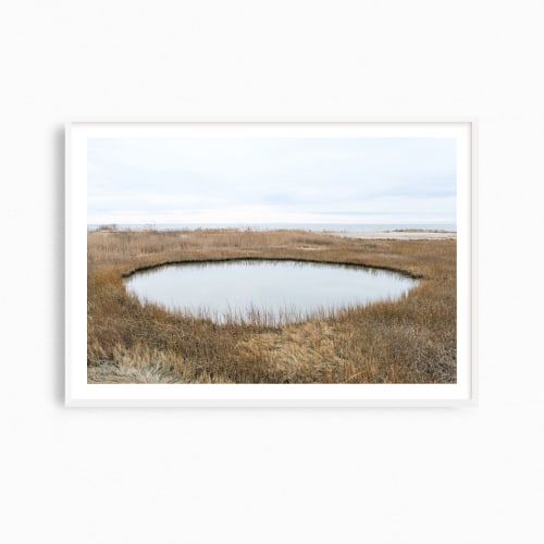 Coastal landscape contemporary photograph, "Marsh Pool" | Photography by PappasBland