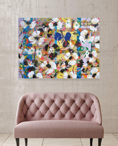 Pink (48x36") | Paintings by Valerie Capewell