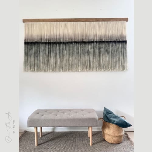 Dip Dyed Wool Wall Art- Zorke 40 | Tapestry in Wall Hangings by Olivia Fiber Art