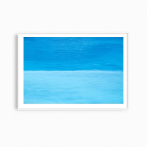 Minimalist ocean art, "Ionian Sea Blues" photography print | Photography by PappasBland