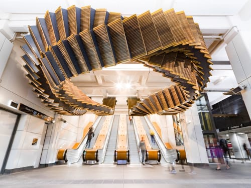Interloop | Public Sculptures by Studio Chris Fox | Wynyard in Sydney