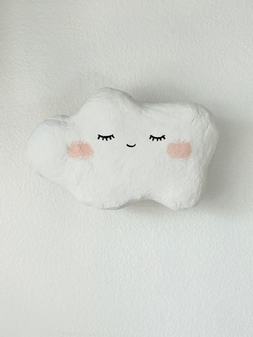 Plaster Cloud Sconce for Nursery and Kids Room | Sconces by Mahina Studio Arts