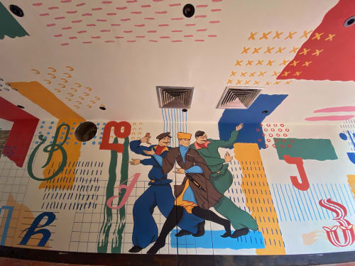 Adre | Murals by Musya Qeburia | Restaurant Adre in T'bilisi