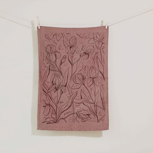 Iris Tea Towel | Linens & Bedding by Elana Gabrielle