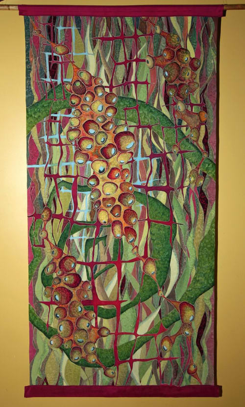 Dragon Trellis | Oil And Acrylic Painting in Paintings by Cudra Clover