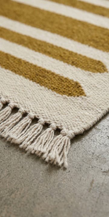 Handwoven Wool Stripe Stair Runner | Runner Rug in Rugs by Evergreen Carpets