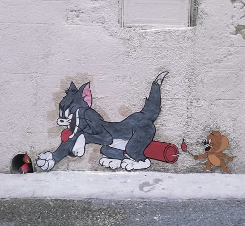 Tom and Jerry | Street Murals by EFIX