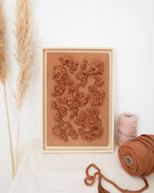 Textures in terracotta | Wall Hangings by Mariana Baertl
