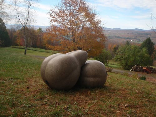 Pear Pair Bench | Public Sculptures by Jim Sardonis