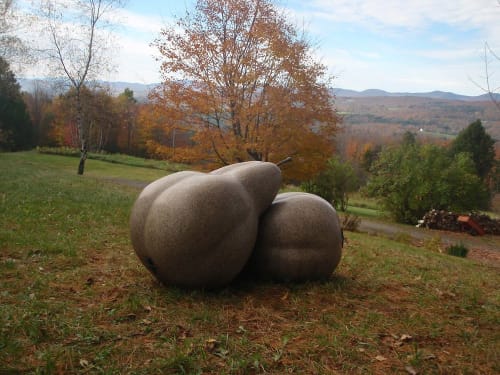 Pear Pair Bench | Sculptures by Jim Sardonis