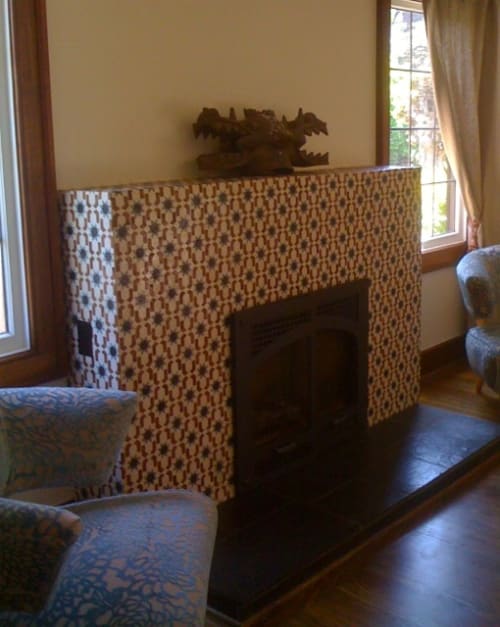 Seamless Patterned Fireplace | Art & Wall Decor by Tina Randolph