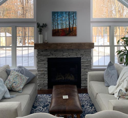 "Autumn Colors" | Oil And Acrylic Painting in Paintings by Kristin Pierre Art