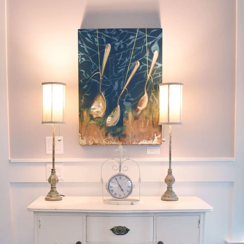 Spoons | Paintings by Andie Paradis Freeman | Hagood Homes at St. James Plantation in Southport
