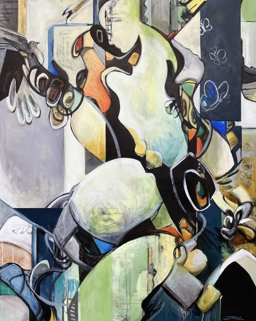 Seeking Freedom | Oil And Acrylic Painting in Paintings by Jeanette Jarville, BFA Emily Carr University of Art