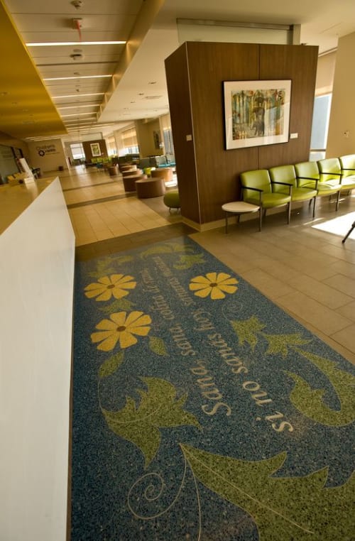 Children's Floor Terrazzo Design | Public Mosaics by Leticia Huerta | Robert B. Green Campus - University Health System in San Antonio