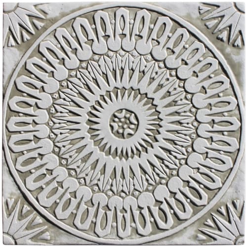 Bathroom arch using large handmade tiles (1 tile) | Tiles by GVEGA