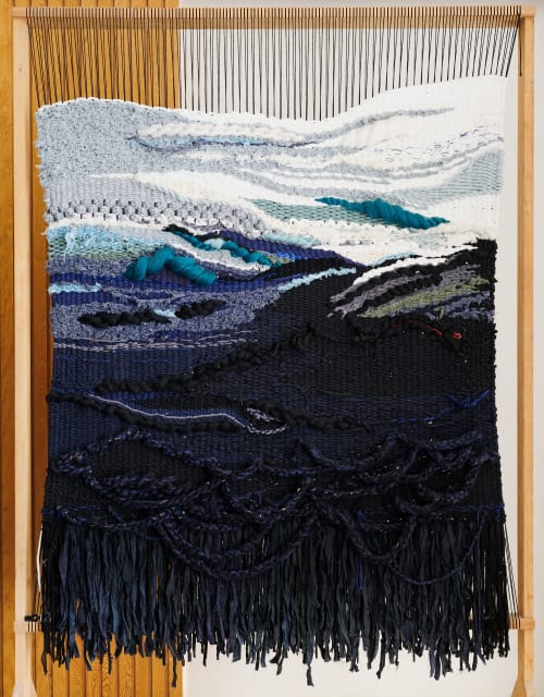 REPOSE gallery-inspired natural fiber art | Tapestry in Wall Hangings by Jocelyn Fiber Art
