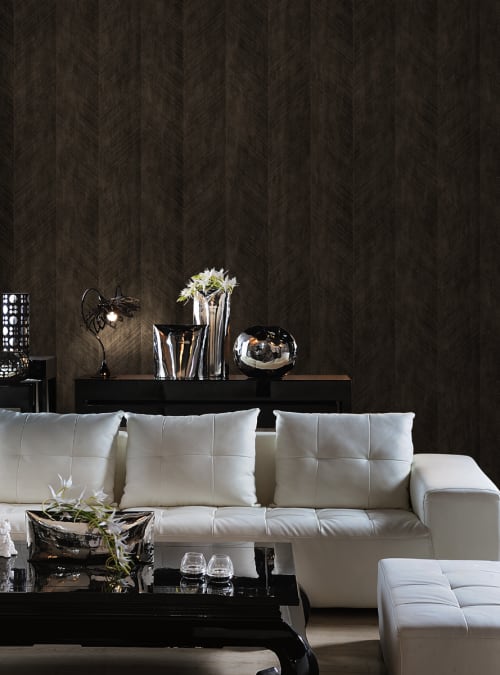 Herringbone Wallcovering - Chevron - Wood Design Wallpaper | Wallpaper by EDO-TEX WALLCOVERINGS