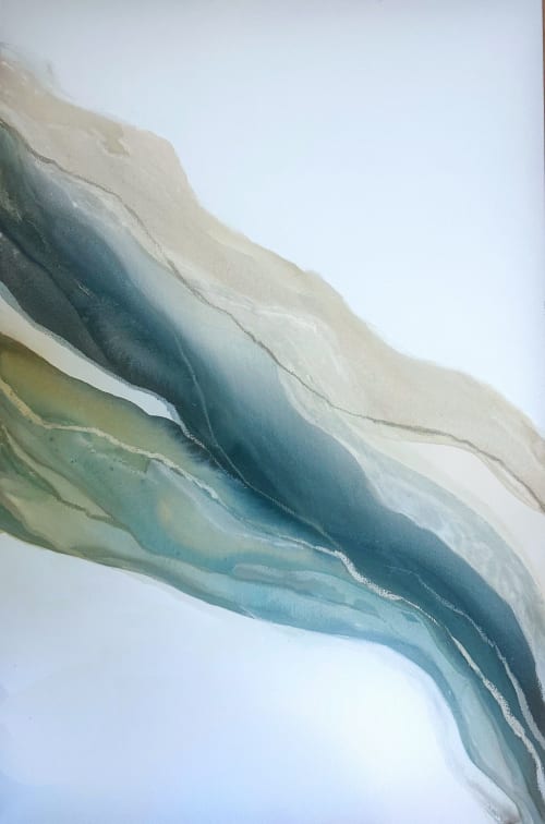 Azul | Oil And Acrylic Painting in Paintings by Studio Maison Art by Heather O’Donovan