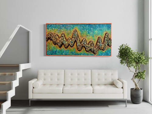 Waveform | Mixed Media by Mark Rafter Art