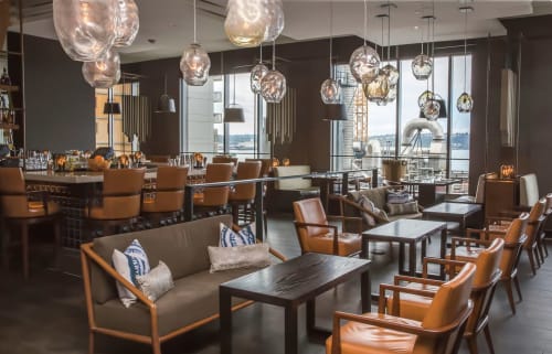 Nuvole Pendant | Pendants by Illuminata Art Glass Design by Julie Conway | Four Seasons Hotel Seattle in Seattle