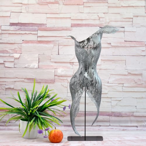 Abstract sexy nude metal wall art torso | Wall Sculpture in Wall Hangings by NUNTCHI