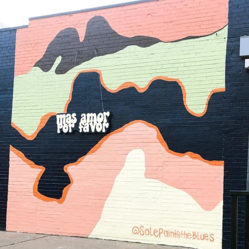 Wall Mural | Murals by Soledad Fernandez-Whitechurch | Native Hostel and Bar & Cafe in Austin