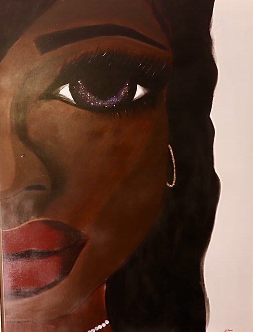 Her Vision | Oil And Acrylic Painting in Paintings by Madame A. K. Selestan