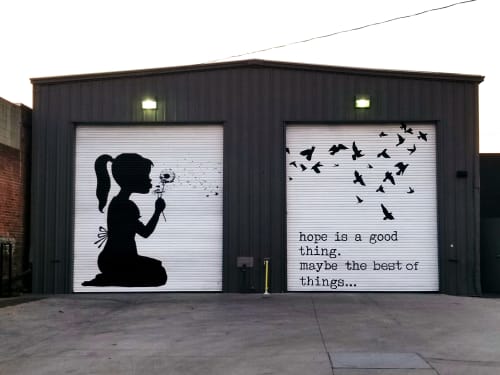 Silhouettes | Murals by Madison Ruff | Los Angeles in Los Angeles
